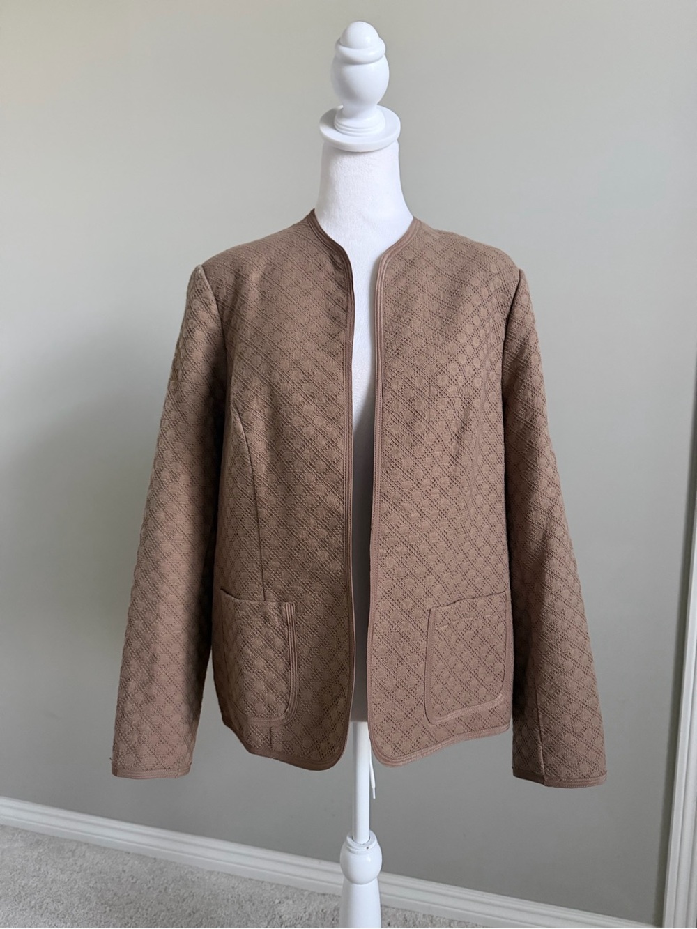 Coldwater Creek Textured Open-Front Blazer Jacket